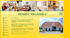 Desktop Screenshot of pensionfranziska.de