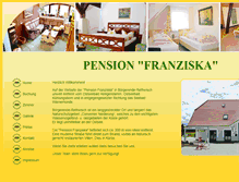 Tablet Screenshot of pensionfranziska.de